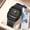 Black, variant on Mens Analog Digital Watch, Two Tone Stainless Steel Mesh Business Casual Waterproof Quartz Watch with Date, Stopwatch, Alarm