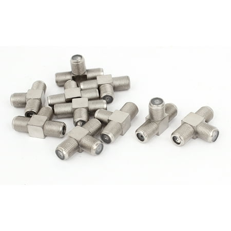 - Unique Bargains 10pcs F Type Female to F Female Jack 3 Way RF Coaxial Adapter Connector