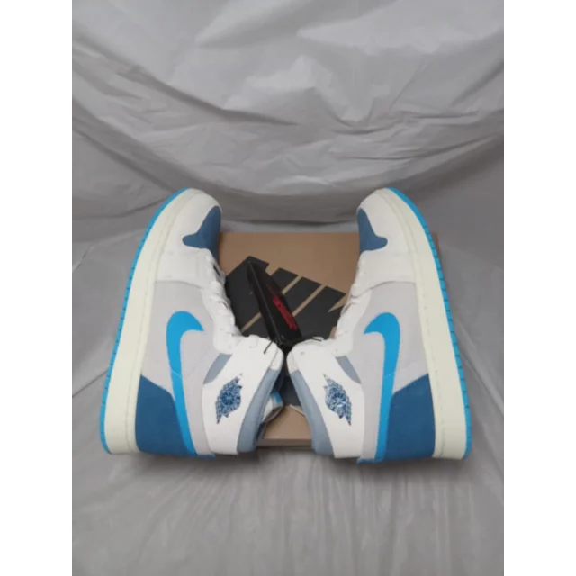 Ni - ke Men Sz 11 Ni - ke Air Jordan 1 High Zoom CMFT 2 Shoes Blue Grey Sail DV1307-104