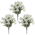 thumbnail image 2 of Taotanxi 3 Bundles Artificial Flowers UV Resistant Outdoor Plants No Fade Faux Plastic Shrubs Fake Silk Flowers Window Box Garden Porch Home Decoration, 2 of 9