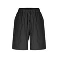 thumbnail image 4 of ZyeKqe Shorts for Women Drawstring High Waisted Lounge Shorts Straight Wide Leg Pull on Summer Shorts, 4 of 9