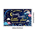 thumbnail image 2 of Twinkle Little Star Themed Baby Shower Banner Clouds Rainbows Stars Background Party Decorations Baby Shower Decors Photography Props Party Supplies, 2 of 7