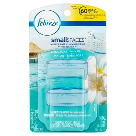 Febreze SmallSpaces Bora Bora Waters Air Freshener Refills, 0.18 fl ... Febreze SmallSpaces Bora Bora Waters Air Freshener Refills, 0.18 fl ...