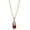 B, variant on TopLLC Necklaces & Pendants Titanium Steel Necklace Red Little Micro-inlaid Hao Stone Nich Clavicle Ladies necklace