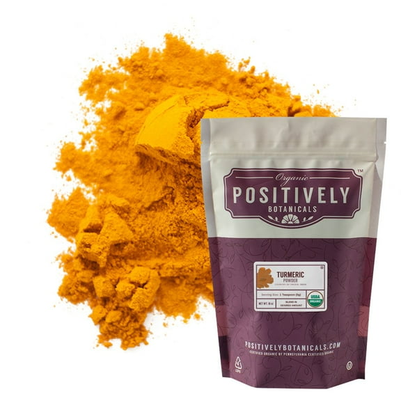 Positively Botanicals  Organic Turmeric - Botanical Powder, 1 lb bag