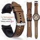 thumbnail image 2 of Correa de reloj de 20 mm para Samsung Watch 4 5 40 mm 44 mm Pulsera para Samsung Galaxy Watch 5 Pro Classic 42 mm 46 Silicona + bandas de cuero Tan Jianjun unisex, 2 of 2