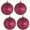 Bayberry with Burgundy Tangles, variant on Christmas By Krebs 4 3/4" (120mm) Ornament [4 Pieces] Commercial Grade Indoor & Outdoor Shatterproof Plastic, Water Resistant Ball Shape Ornament Decorations (Shamrock Green with Emerald Tangles)