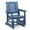 Blue, variant on Ktaxon Patio Glider Chair, Floral Backrest, Side Cup Holder, Fir Wood, 28in, Black