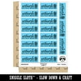 thumbnail image 2 of Artwork Do Not Bend Potted Plant Sticker Set - Light Blue - Matte Finish - 2.00" Large, 2 of 7
