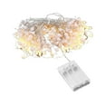 thumbnail image 2 of Midewhik Decoration String Light Indoor Christmas Garland Decorations 10Ft 30Led Festive Lighted Berry Beaded Garland For Xmas Tree Home Mantel Fireplace Holiday Decor(White), 2 of 4