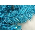 thumbnail image 2 of Vickerman 9' Prelit Artificial Christmas Tree Sparkling Pencil - Blue Lights, 2 of 2