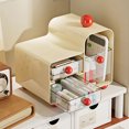 thumbnail image 4 of Coffee Creamer Holder Large Capacity 2 Layer Storage Box Elegant Teas Bag Organiser with Transparency Removable Drawers, 4 of 9