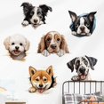 thumbnail image 4 of Six Breeds of Puppies Wall Stickers, sacinora DIY Dog Wall Decals Pomeranian Bichon Frise Husky Border Collie French Bulldog Shiba Inu Removable Vinyl, 4 of 4