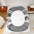 thumbnail image 5 of Homewish Grey Fashion Aztec Full Size Sheets, Western Tribal Cowgirl Bed Sheets, Rustic Farmhouse Horse Sheet Sets, Super Cozy Room Decor, 4pcs, 5 of 7