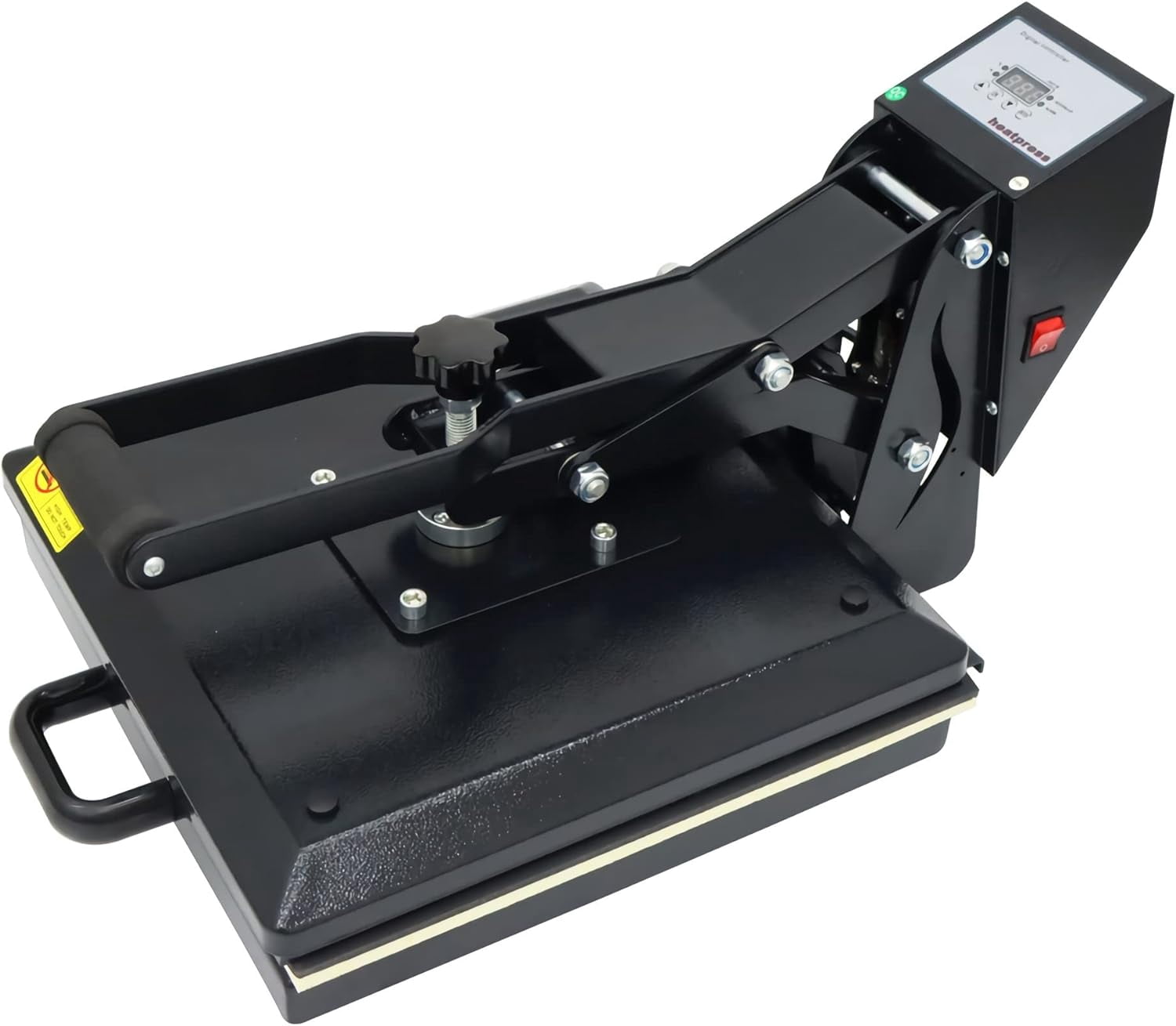PreAsion Manual 15"*15" Sublimation Transfer Heat Press Machine T-Shirt Printing Clamshell Heat Transfer Machine 110V 1400W