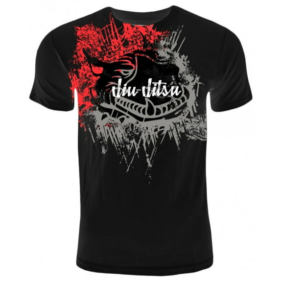 Red Nose Jiu-Jitsu Pitbull Splash Shirt, Black