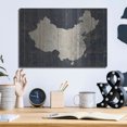 thumbnail image 6 of Luxe Metal Art 'Old World Map China' by Wild Apple Portfolio, Metal Wall Art, 16"x12", 6 of 9