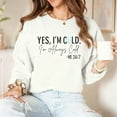 thumbnail image 5 of Ailaofu Yes Im Cold Me 247 Sweatshirt for Women Shirt Funny Vintage Dutton Ranch 80s Graphic Tees Hip Hop Pullovers, 5 of 6