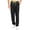 Black, variant on Mens Pants Athletic Open Bottom Running Pants Mesh Mens Sweatpants with Pockets Black/Grey L