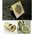 thumbnail image 1 of Drain de Douche, Drain de Plancher en Laiton Passoire Filtre Cheveux pour Salle de Bain, Carré 100 mm, Couleur Or Kuyhfg Bienvenido a Kuyhfg, 1 of 5