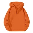 thumbnail image 1 of MHFRRA Sudadera con Capucha y Cremallera de Un Cuarto para Un Jersey Suave con Cordón Ajustable, Ajuste Cómodo, Estilo Deportivo Informal Naranja, 1 of 3