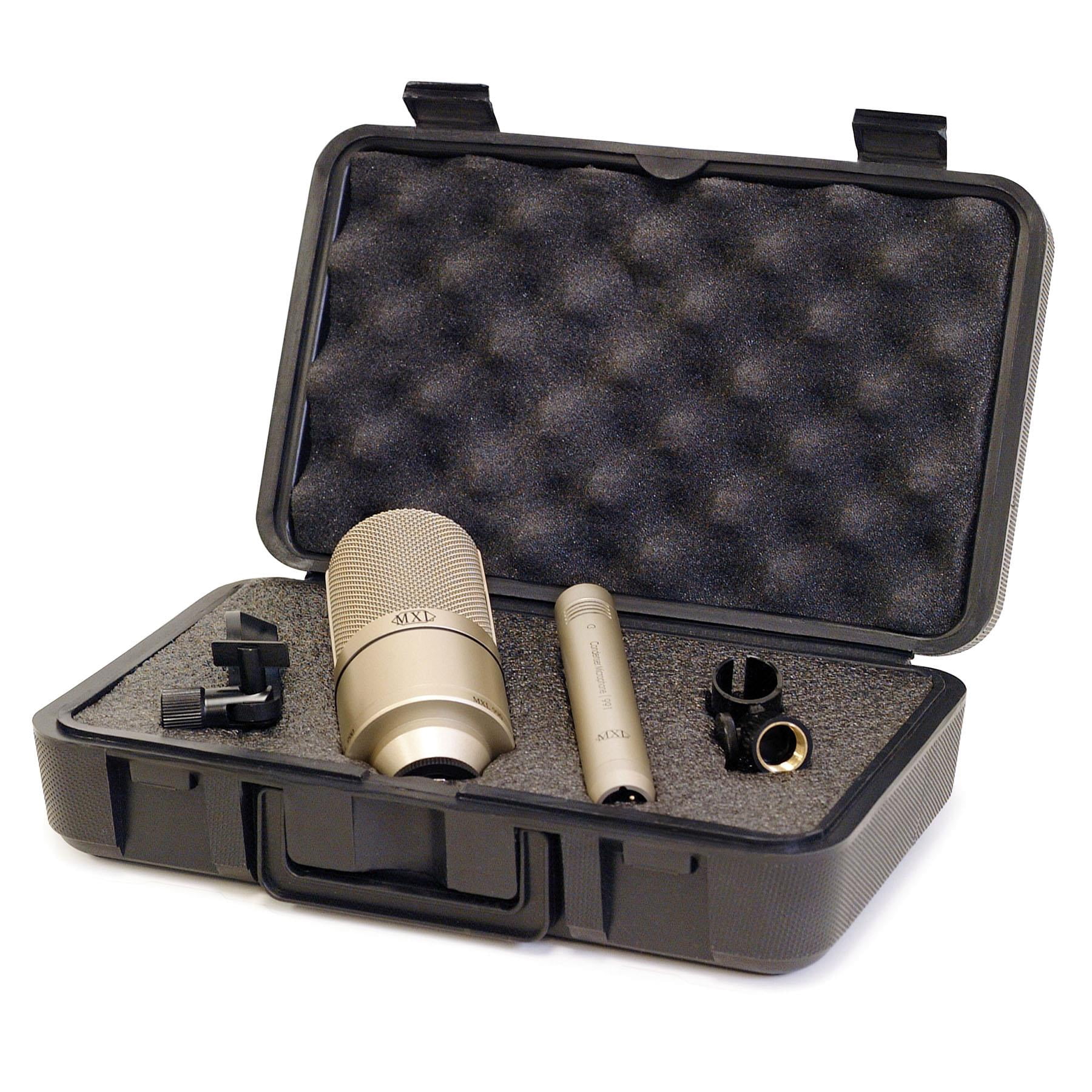 MXL990 991 Microphone Recording Pack Bundle with Mogami 15-foot XLR Cables