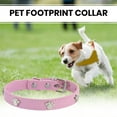 thumbnail image 2 of Walbest Dog Collar Pet Collar Adjustable Size Metal Buckle Dog Footprint Decoration Comfortable to Wear Pet Supplies, 2 of 8