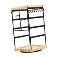 thumbnail image 3 of yotijay Rotating Jewelry Organizer Display Jewelry Display Rack Elegant Tabletop Earring Black, 3 of 9