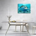 thumbnail image 2 of Loodaent Coral Sea Turtle 12” x 16” Framed Canvas Art Prints, 2 of 6
