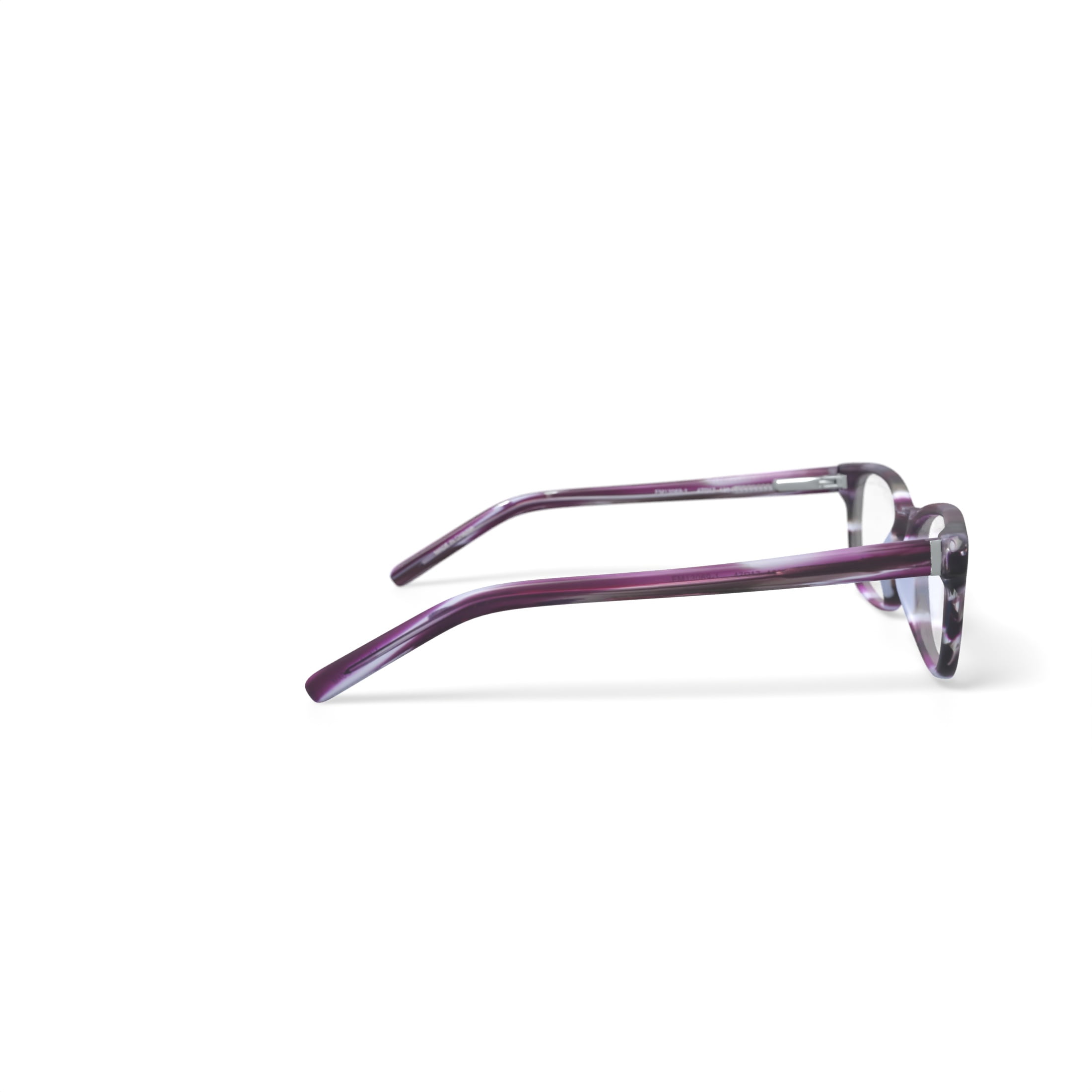 Walmart Youth FM13069 Square Prescription Eyeglasses with Case, Green/Purple Stripes