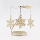 thumbnail image 5 of Candelabro giratorio Decoración Candelabros Metal Tea Light Portavelas para boda Dormitorio Sala de estar Vela votiva Vela cónica , Copo de nieve, 5 of 8