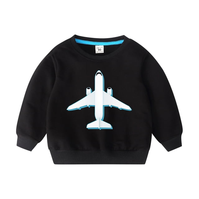 Rbaofujie Little Boys Girls Sweatshirt Plain Crew Neck Pullover Casual Spring Autumn