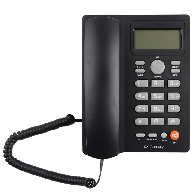 Caller ID Telephone Landline Phone with Clear Sound Speed Dial Mute Function for Home Office Hotel Wired Phone with Caller Identification Display