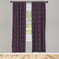 thumbnail image 3 of Geometric Curtains 2 Panels Set, Abstract Pastel Toned Lines with Circles Traditional Motifs of Cultures, Window Drapes for Living Room Bedroom, 56"W X 95"L, Multicolor, by Ambesonne, 3 of 5