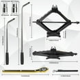 thumbnail image 4 of Car Jack Kit Scissor Jack for Car 2 Ton (4409 lbs) Tire Jack Tool Kit Universal Car Emergency Kit with Lug Wrench Tire Changing Kit for Car SUV, 4 of 7