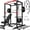 Power cage/Barbell/Weight Bench/140LBS Plates, variant on Allviate Home Gym Squat Rack,2000lbs Power Rack with LAT Pulldown,Power Cage with Adjustable Pulley System for Full Body Workout