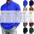 thumbnail image 4 of Atkumj Mens Quarter Zip Pullover Fashion Warm Loose Ribbed Turtleneck Knit Sweater Casual Solid Color Long Sleeve Mens Pullover Sweater for Daily Walking M, 4 of 7