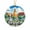 Bangkok Thailand 2026, variant on Rio de Janeiro Travel Map Ornament, Brazil Map Ornament, Travel Souvenir Keepsake Christmas Tree Ornament