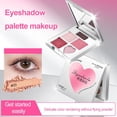 thumbnail image 2 of Colors Highlighter Blush Palette Gradual Eye Shadow Matte Long Cosmetic On, In Blush, 2 of 8
