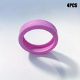 thumbnail image 1 of 4 Pcs Housse de protection en silicone pour Roue de Valise, Housse de Roulettes de Chariot, Réduction de Bruit Silencieuse, absorption des Chocs Violet, 1 of 6