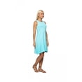thumbnail image 2 of Women's Ruffled Sleeveless Crewneck Tank Dress, M, Aqua, by Ambesonne, 2 of 3