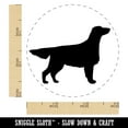 thumbnail image 2 of Flat-Coated Retriever Dog Solid Self-Inking Rubber Stamp Ink Stamper - Blue Ink - Small 3/4 Inch, 2 of 7