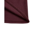 thumbnail image 6 of Gureui Women Spring T-Shirt, Solid Color Ribbed Henley Neck Long Sleeve Slim-fitting Pullover for Girls, 7 Colors, 6 of 7