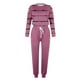thumbnail image 5 of Puntoco Conjunto casual de manga larga con ondas sueltas a la moda para mujer Puntoco Puntoco-204, 5 of 5