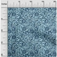 thumbnail image 2 of oneOone Viscose Jersey Light Blue Fabric Asian Batik Floral Fabric For Sewing Printed Craft Fabric By The Yard 60 Inch Wide, 2 of 4