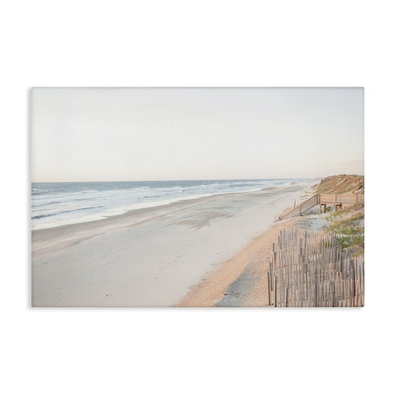 Stupell Industries Vast Beach Horizon Landscape & Nature Painting Wrapped Canvas Art Print Wall Art, 24 x 16