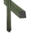 thumbnail image 5 of Olive Green Ties for Men Silk Satin Necktie and Pocket Square Cufflinks Tie Clip Lapel Pin Set Wedding Business 5PCS, 5 of 5