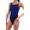Blue, variant on Adoretex Girl's/Women's Solid Pro One-Piece Athletic Sports Racing Swimsuit Swimwear (FN001)-Red-22