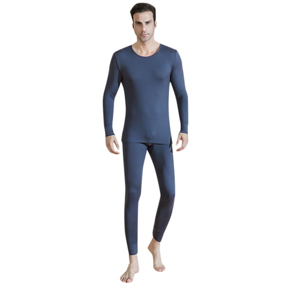 Bmisegm Thermal Underwear for Men Lined Base Layer Set for Cold Weather Winter Clothes for Women GY1 XL