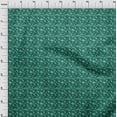 thumbnail image 4 of oneOone Cotton Silk Teal Green Fabric Batik Quilting Supplies Print Sewing Fabric By The Yard 42 Inch Wide, 4 of 5